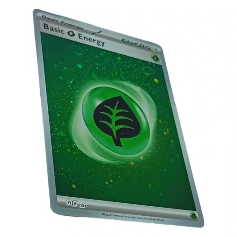 2023 Pokemon TCG 001 Scarlet & Violet G6 Grass Energy Cosmos Holo 3 Swirls
